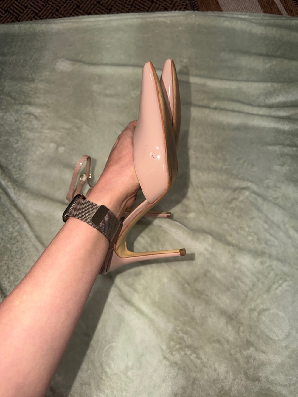 Nine West Slingback Pump Collection — Yellow Green, Black, White & Nude - Picture 12 of 16